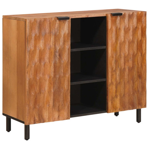 vidaXL Sideboard Acacia Brun Finish 90 x 33 x 75 cm Massivt mangoträ