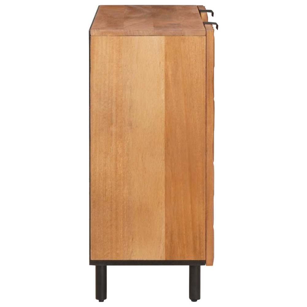 Produktbild för Sideboard Acacia Brun Finish 90 x 33 x 75 cm Massivt mangoträ