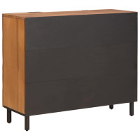 Produktbild för Sideboard Acacia Brun Finish 90 x 33 x 75 cm Massivt mangoträ