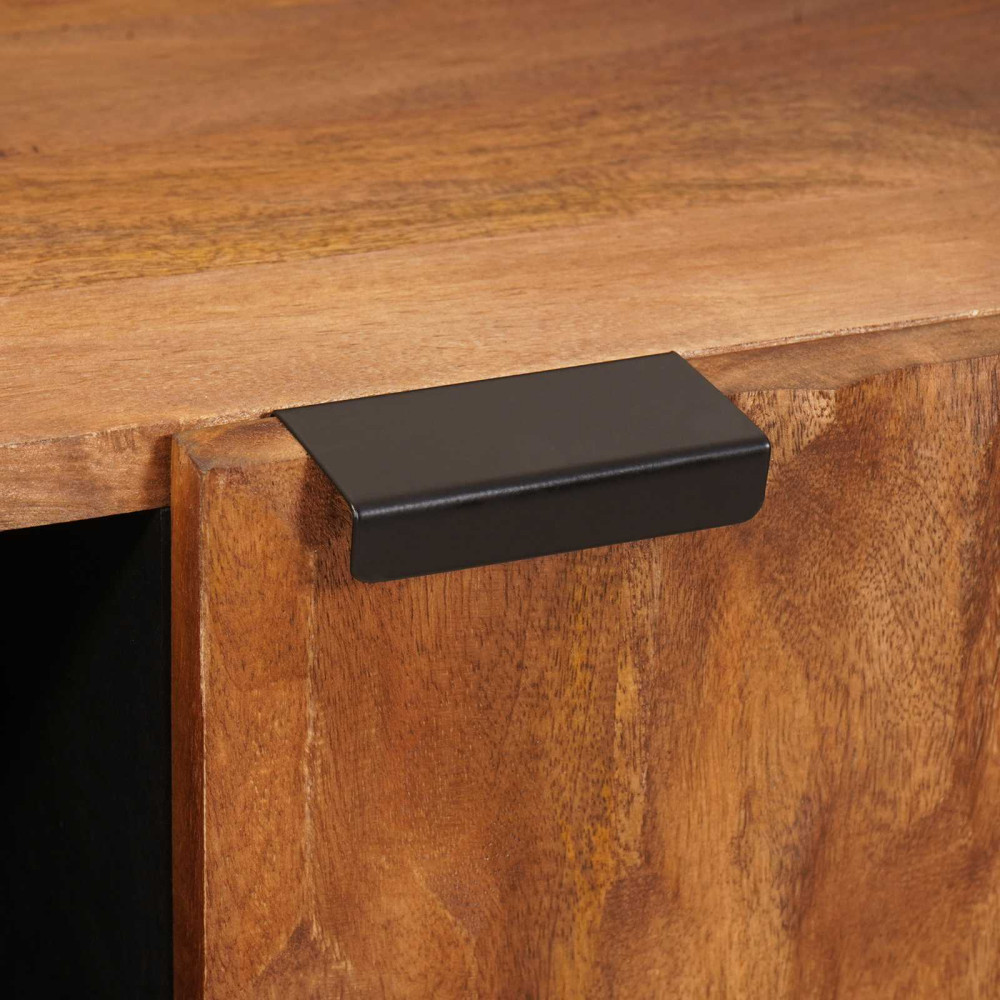 Produktbild för Sideboard Acacia Brun Finish 90 x 33 x 75 cm Massivt mangoträ