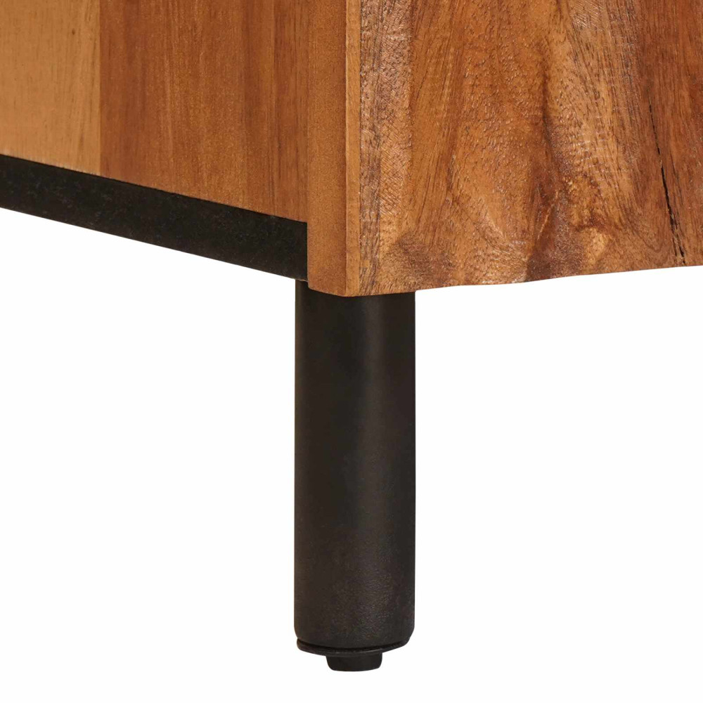 Produktbild för Sideboard Acacia Brun Finish 90 x 33 x 75 cm Massivt mangoträ