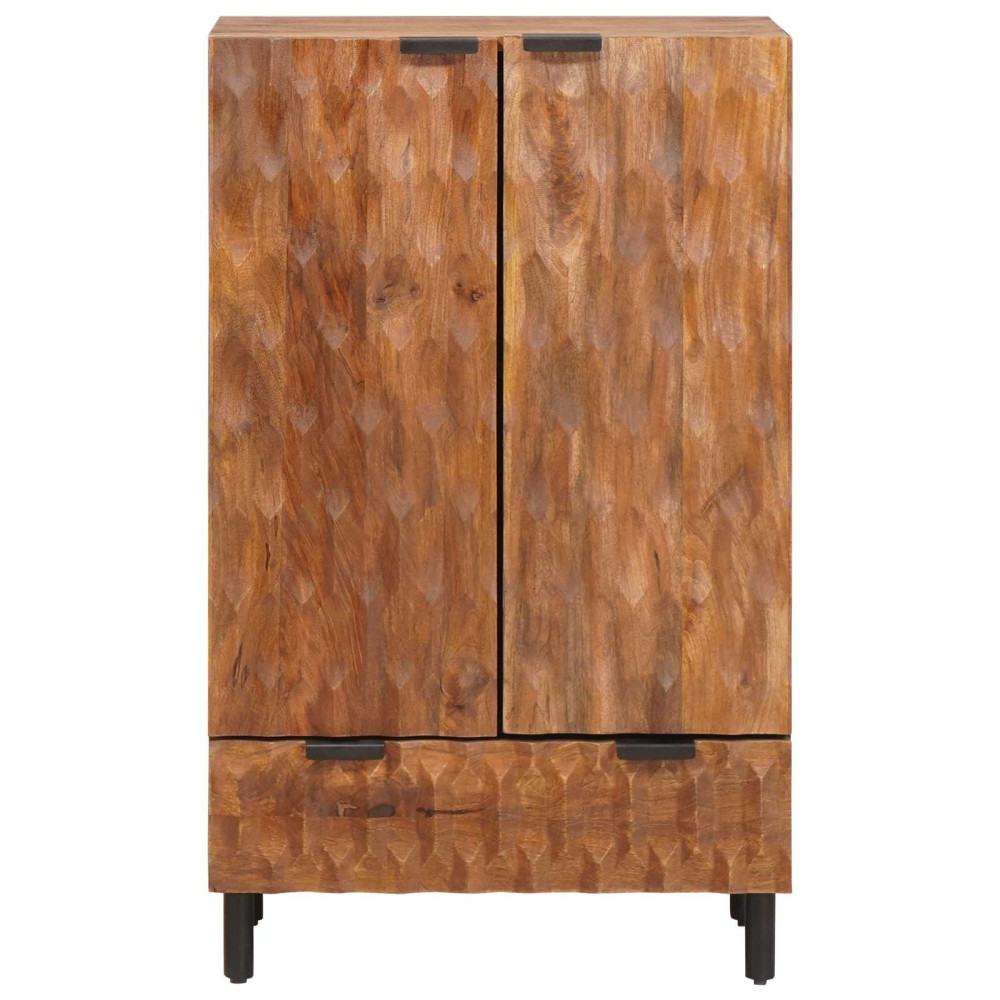 Produktbild för Skåp Acacia Brun Finish 60 x 33 x 100 cm Massivt mangoträ