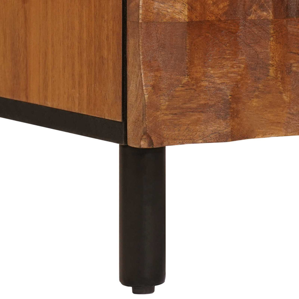 Produktbild för Skåp Acacia Brun Finish 60 x 33 x 100 cm Massivt mangoträ
