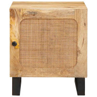 Produktbild för Nattduksbord 2 pcs Naturfärg 40 x 33 x 46 cm