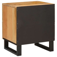 Produktbild för Nattduksbord Naturfärg 40 x 33 x 46 cm Massivt mangoträ