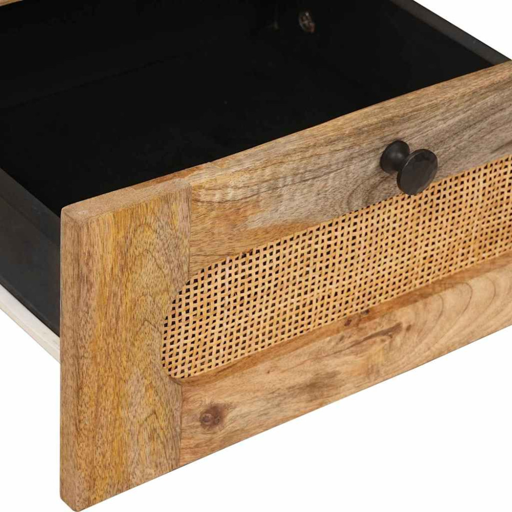 Produktbild för Nattduksbord Naturfärg 40 x 33 x 46 cm Massivt mangoträ