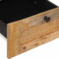 Produktbild för Nattduksbord Naturfärg 40 x 33 x 46 cm Massivt mangoträ