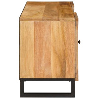 Produktbild för TV-skåp med hylla Brun 105 x 33 x 46 cm Massivt mangoträ