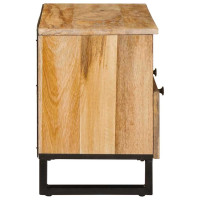 Produktbild för TV-skåp med låda Brun 70 x 33 x 46 cm Massivt mangoträ