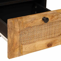 Produktbild för TV-skåp med låda Brun 70 x 33 x 46 cm Massivt mangoträ