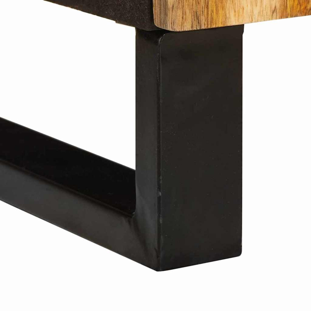 Produktbild för TV-skåp med låda Brun 70 x 33 x 46 cm Massivt mangoträ