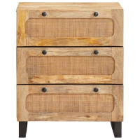 Produktbild för Sideboard Brun 60 x 33 x 75 cm Massivt mangoträ