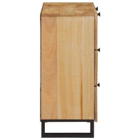 Produktbild för Sideboard Brun 60 x 33 x 75 cm Massivt mangoträ
