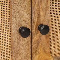 Produktbild för Kaffeebord Naturfärg 80 x 50 x 40 cm Massivt mangoträ