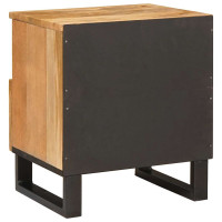 Produktbild för Nattduksbord Naturfärg 40 x 33 x 46 cm Massivt mangoträ