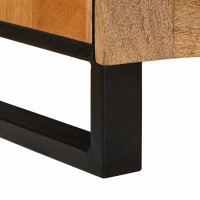 Produktbild för Nattduksbord 2 pcs Naturfärg 40 x 33 x 46 cm Massivt mangoträ