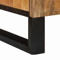 Produktbild för TV-skåp med låda Brun 105 x 33 x 46 cm Massivt mangoträ
