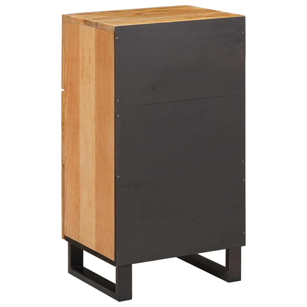 Produktbild för Sideboard med låda Brun 40 x 33 x 75 cm Massivt mangoträ