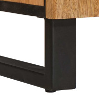 Produktbild för Sideboard med låda Brun 40 x 33 x 75 cm Massivt mangoträ