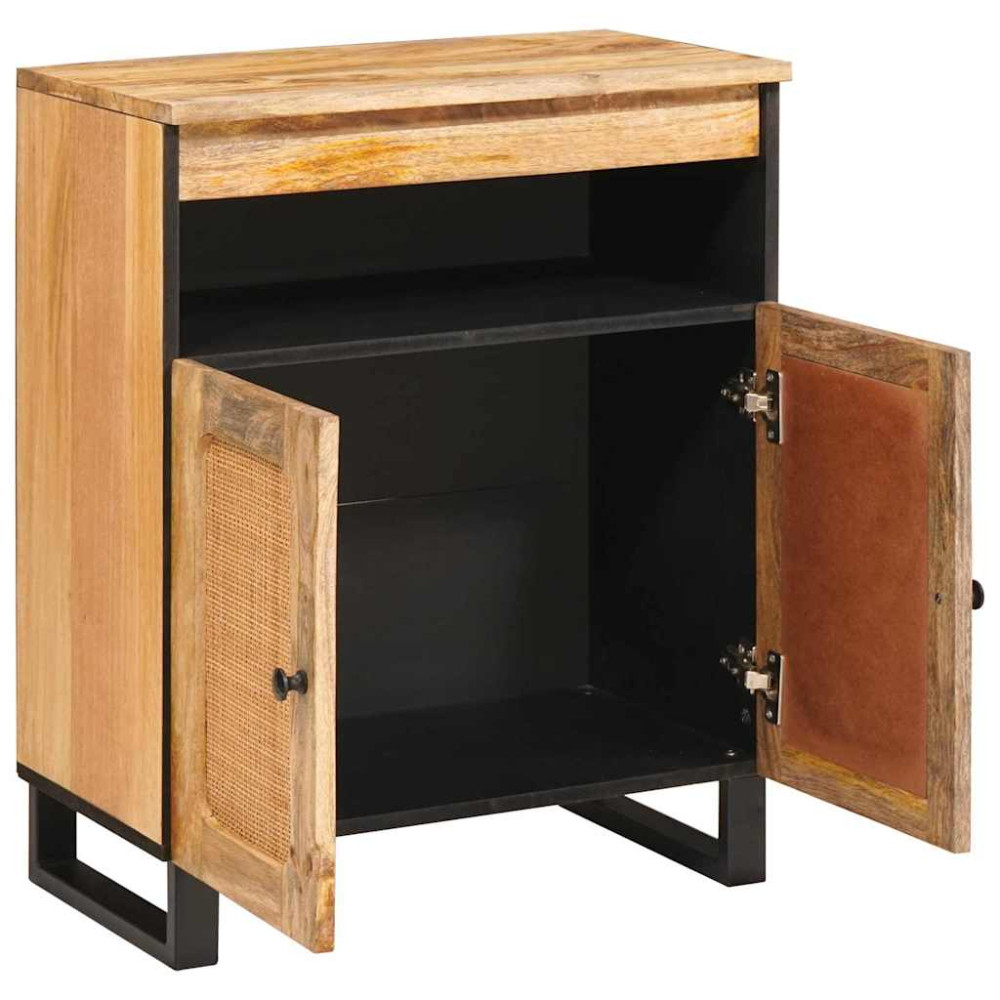 Produktbild för Sideboard med lagring Brun 60 x 33 x 75 cm Massivt mangoträ