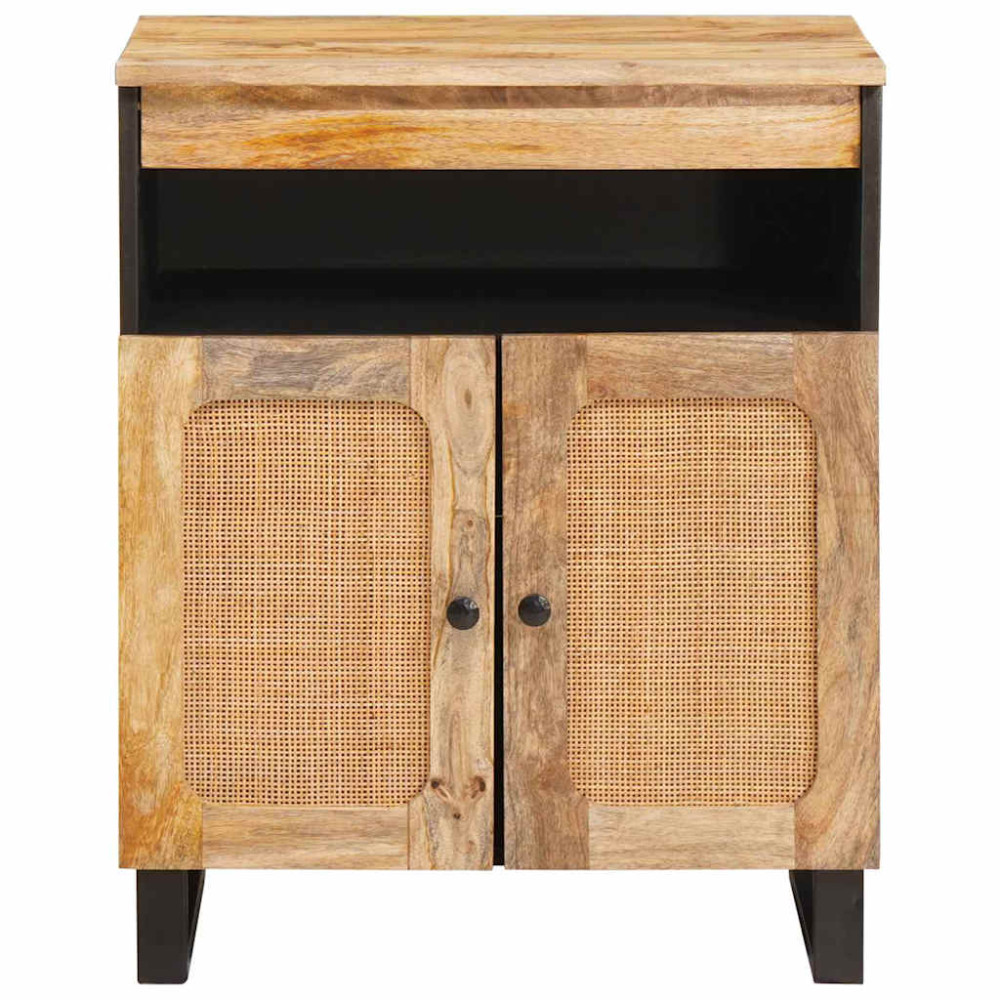 Produktbild för Sideboard med lagring Brun 60 x 33 x 75 cm Massivt mangoträ