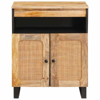 Produktbild för Sideboard med lagring Brun 60 x 33 x 75 cm Massivt mangoträ