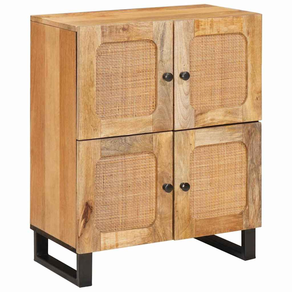 Produktbild för Sideboard med lagring Brun 60 x 33 x 75 cm Massivt mangoträ