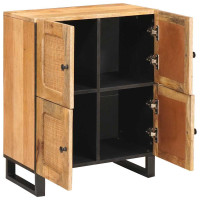 Produktbild för Sideboard med lagring Brun 60 x 33 x 75 cm Massivt mangoträ