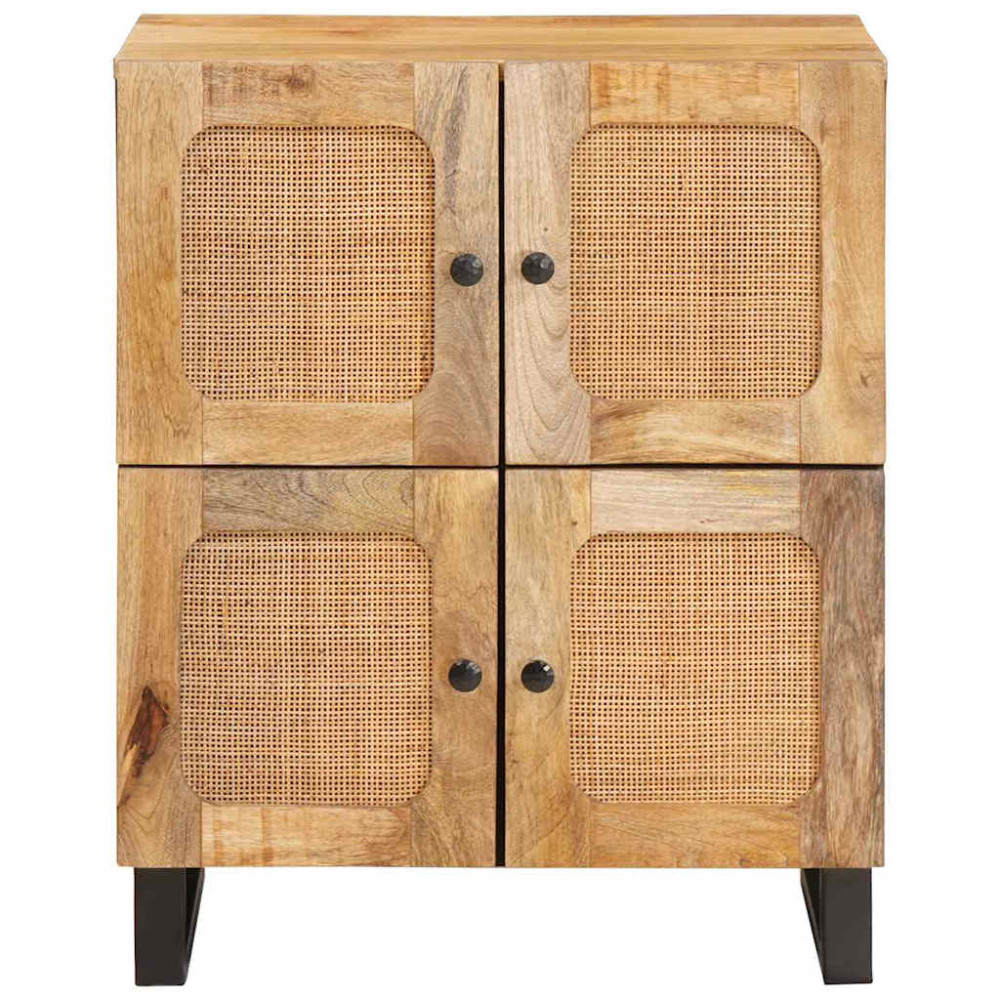 Produktbild för Sideboard med lagring Brun 60 x 33 x 75 cm Massivt mangoträ