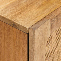 Produktbild för Sideboard med lagring Brun 60 x 33 x 75 cm Massivt mangoträ