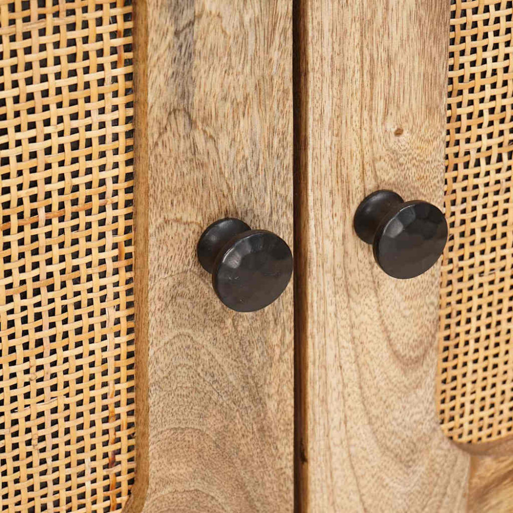 Produktbild för Sideboard med lagring Brun 60 x 33 x 75 cm Massivt mangoträ