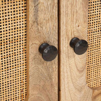 Produktbild för Sideboard med lagring Brun 60 x 33 x 75 cm Massivt mangoträ