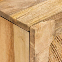 Produktbild för Sideboard med lagring Brun 80 x 33 x 75 cm Massivt mangoträ