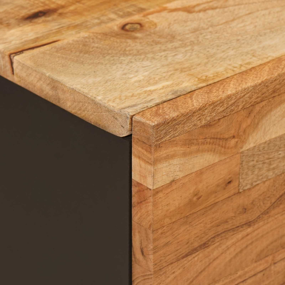 Produktbild för Nattduksbord Brun 40 x 33 x 46 cm Massivt mangoträ