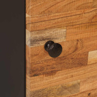 Produktbild för Nattduksbord 2 pcs Brun 40 x 33 x 46 cm Massivt mangoträ