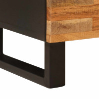 Produktbild för Nattduksbord 2 pcs Brun 40 x 33 x 46 cm Massivt mangoträ