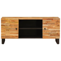Produktbild för TV-skåp med lagring Brun 105 x 33 x 46 cm Massivt mangoträ