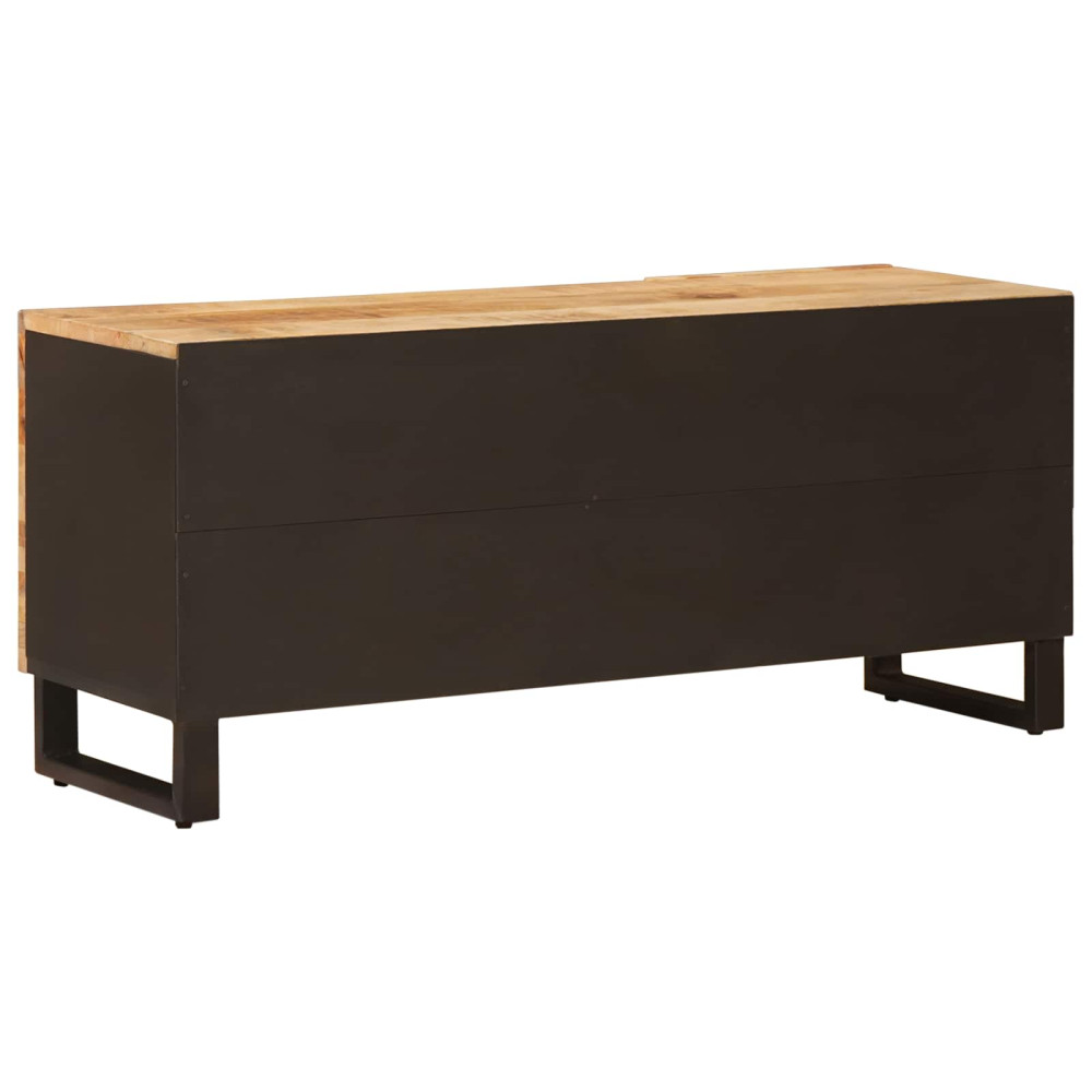 Produktbild för TV-skåp med lagring Brun 105 x 33 x 46 cm Massivt mangoträ