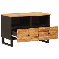 Produktbild för TV-skåp med lagring Brun 70 x 33 x 46 cm Massivt mangoträ