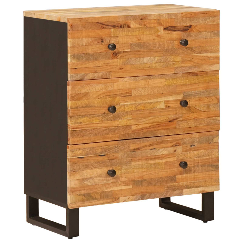 Produktbild för Förvaringsskåp Brun 60 x 33 x 75 cm Massivt mangoträ