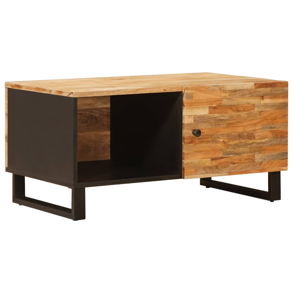Produktbild för Kaffeebord Brun 80 x 50 x 40 cm Massivt mangoträ