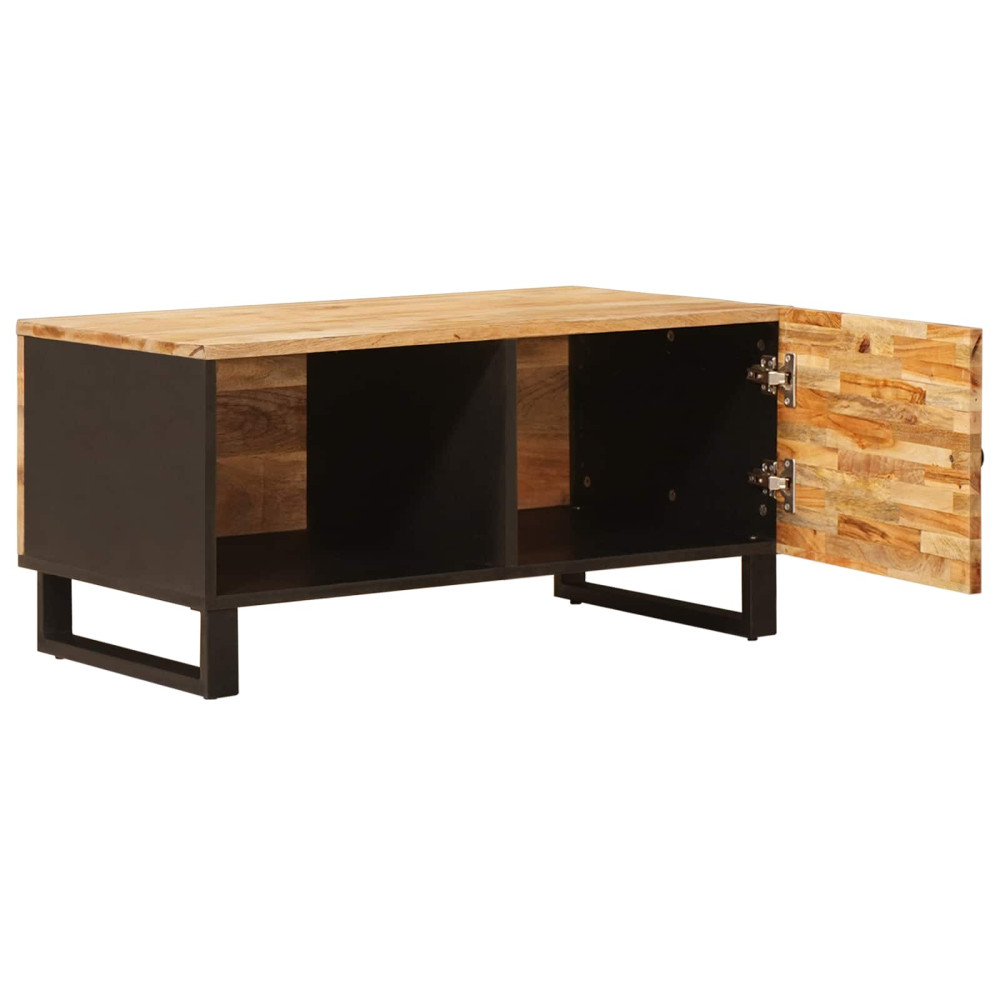 Produktbild för Kaffeebord Brun 80 x 50 x 40 cm Massivt mangoträ