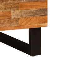 Produktbild för Kaffeebord Brun 80 x 50 x 40 cm Massivt mangoträ