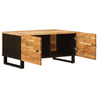 Produktbild för Kaffeebord Brun 80 x 50 x 40 cm Massivt mangoträ