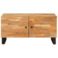 Produktbild för Kaffeebord Brun 80 x 50 x 40 cm Massivt mangoträ