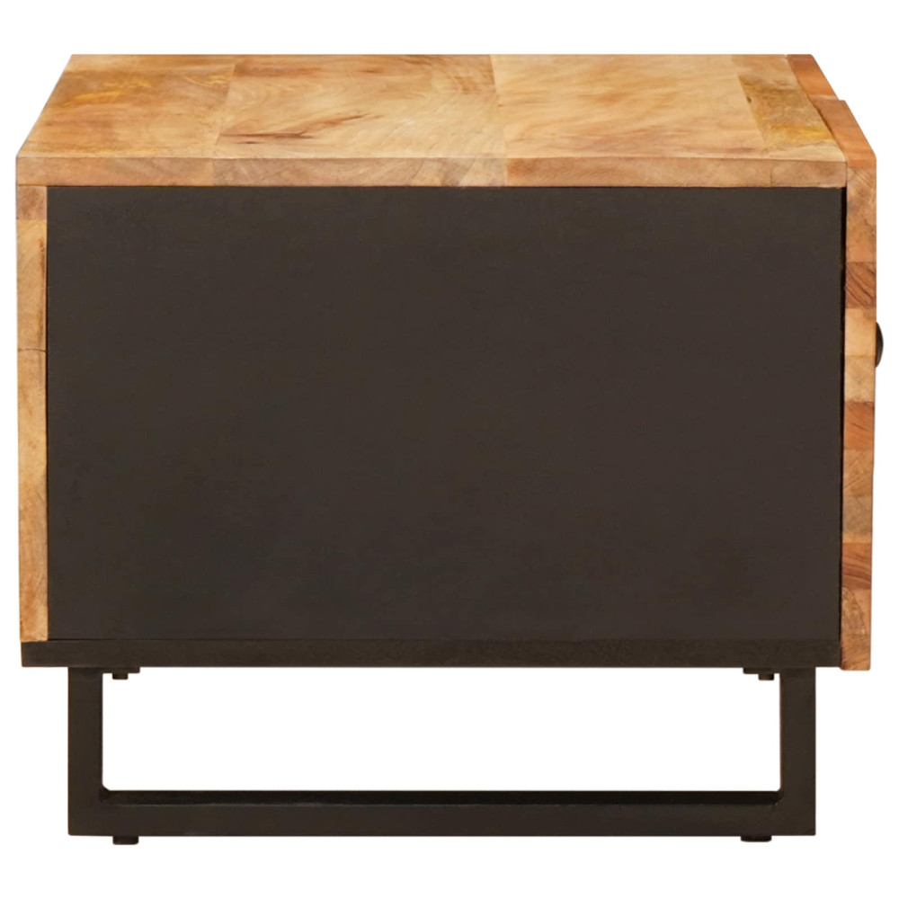 Produktbild för Kaffeebord Brun 80 x 50 x 40 cm Massivt mangoträ