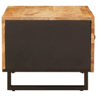Produktbild för Kaffeebord Brun 80 x 50 x 40 cm Massivt mangoträ