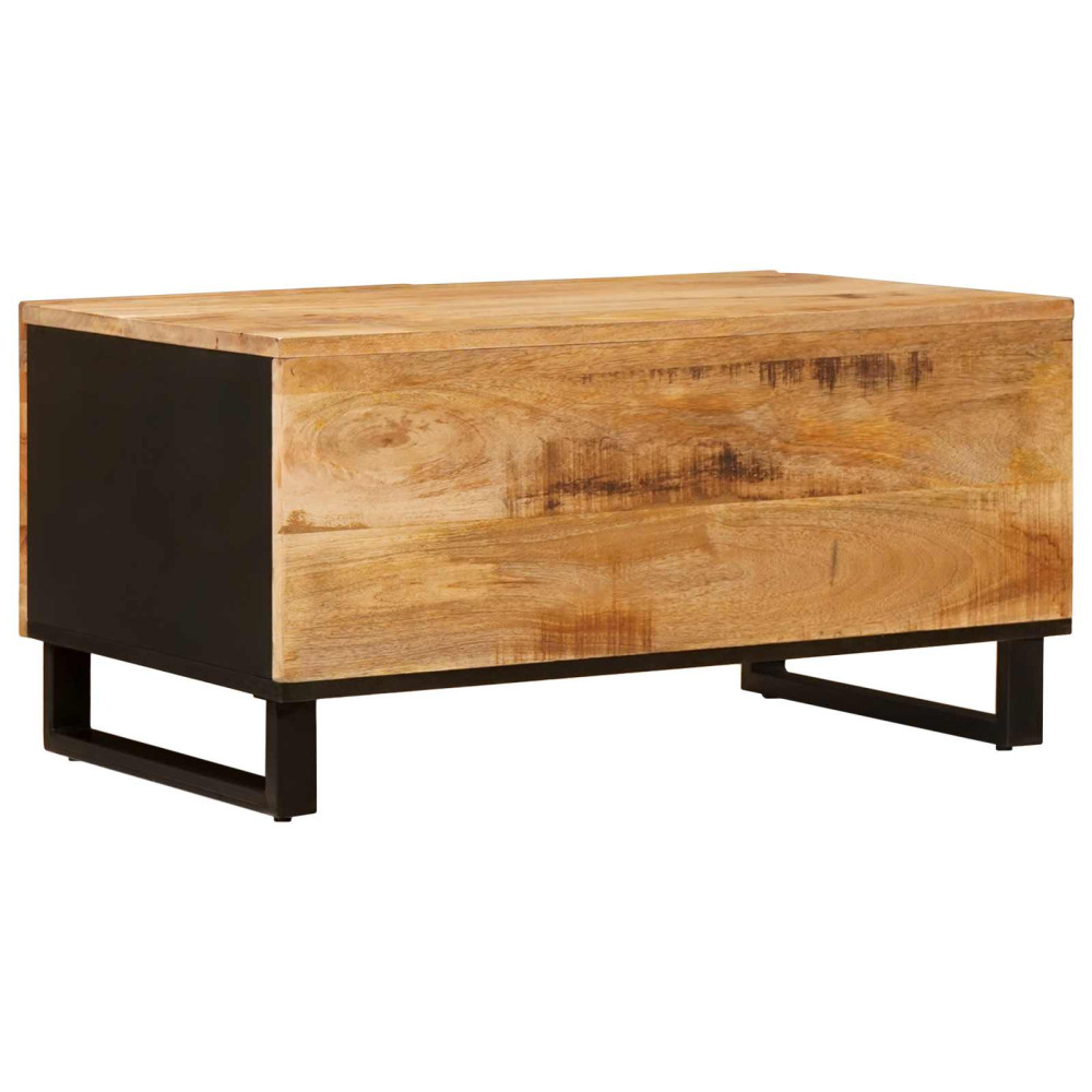 Produktbild för Kaffeebord Brun 80 x 50 x 40 cm Massivt mangoträ