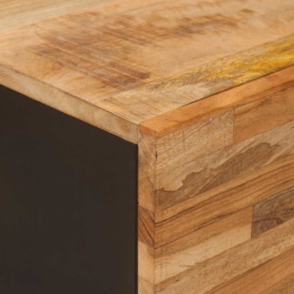 Produktbild för Kaffeebord Brun 80 x 50 x 40 cm Massivt mangoträ