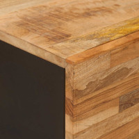 Produktbild för Kaffeebord Brun 80 x 50 x 40 cm Massivt mangoträ